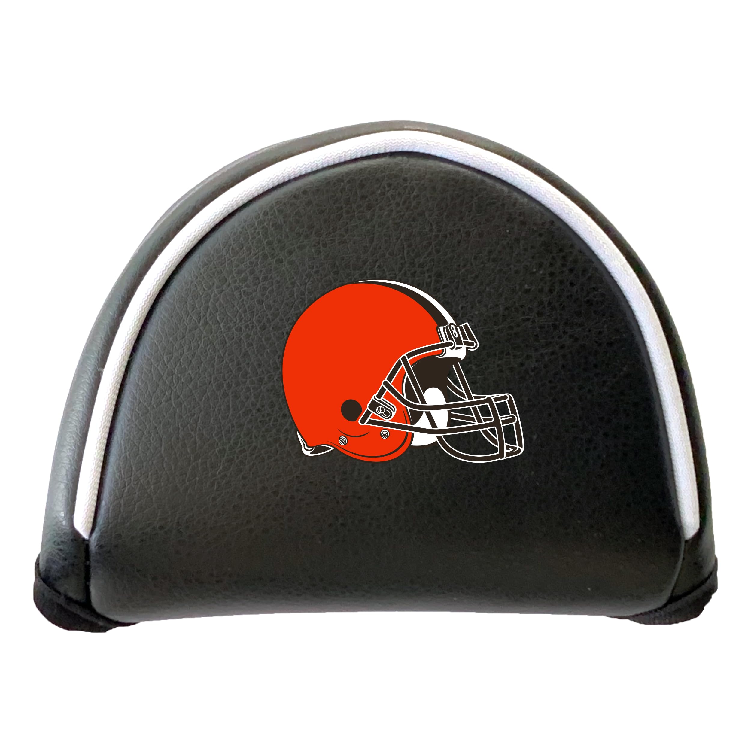Team Golf NFL Cleveland Browns Putter Cover - Mallet (Color) - Printed, Fits Most Mallet Putters, Easily Slips on and Secures With Velcro Closure