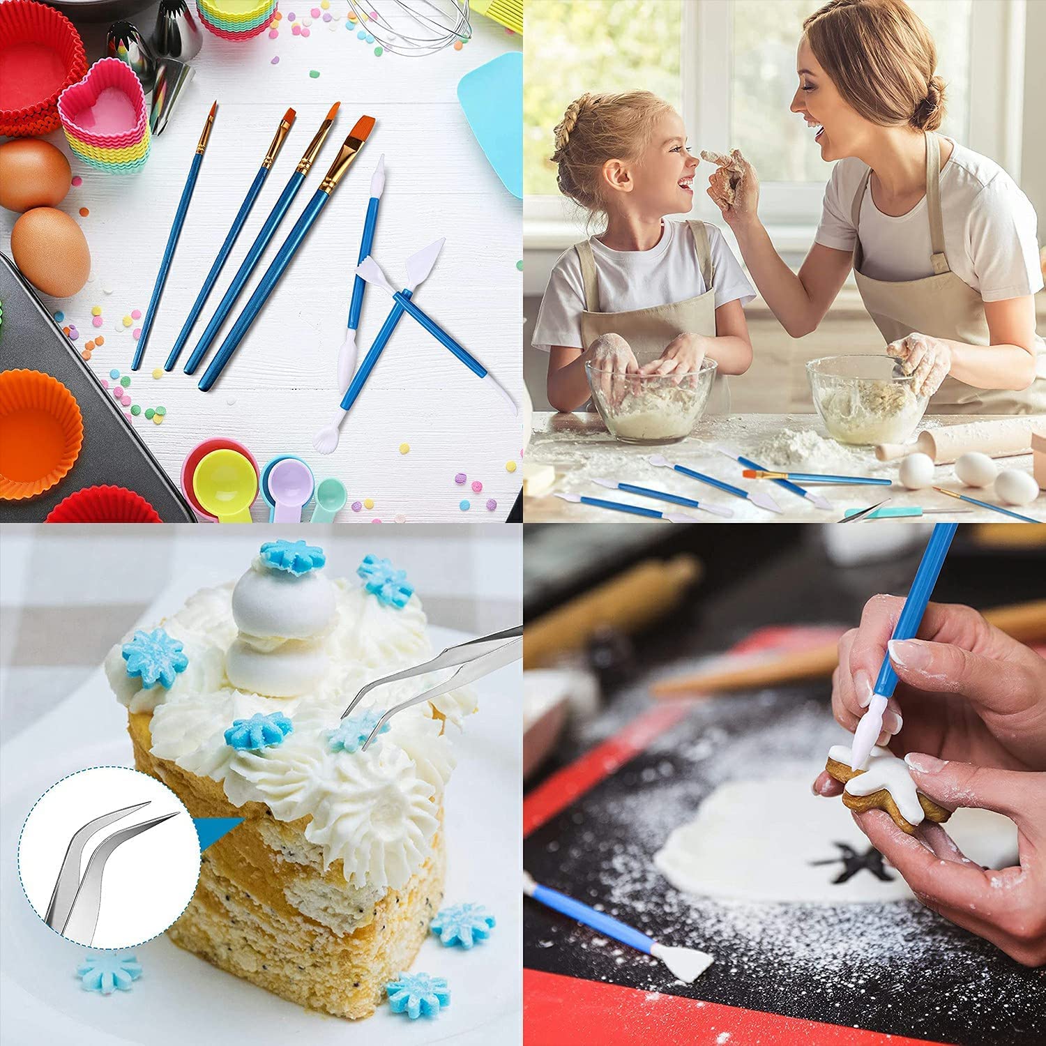 26 Pièces Pinceaux Décoration Pâtisserie MEISO - Pour Gâteaux, Biscuits, Fondant