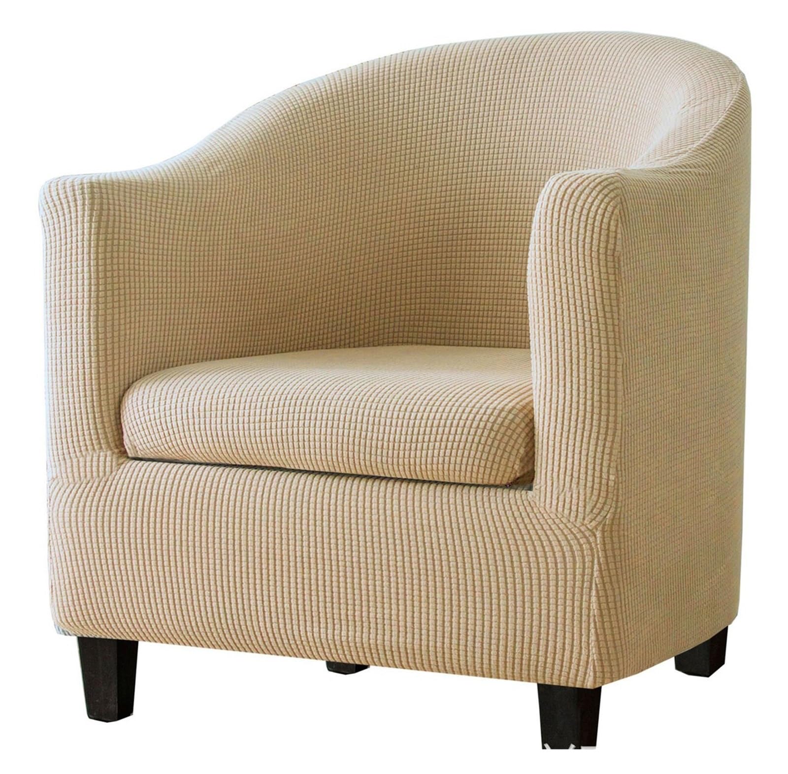 Housse De Fauteuil Cabriolet Chesterfield Housse De Fauteuil Chesterfield Extensible FANSU - Protection Antidérapante Pour Canapé 1 Place - Noir Protection Canapé