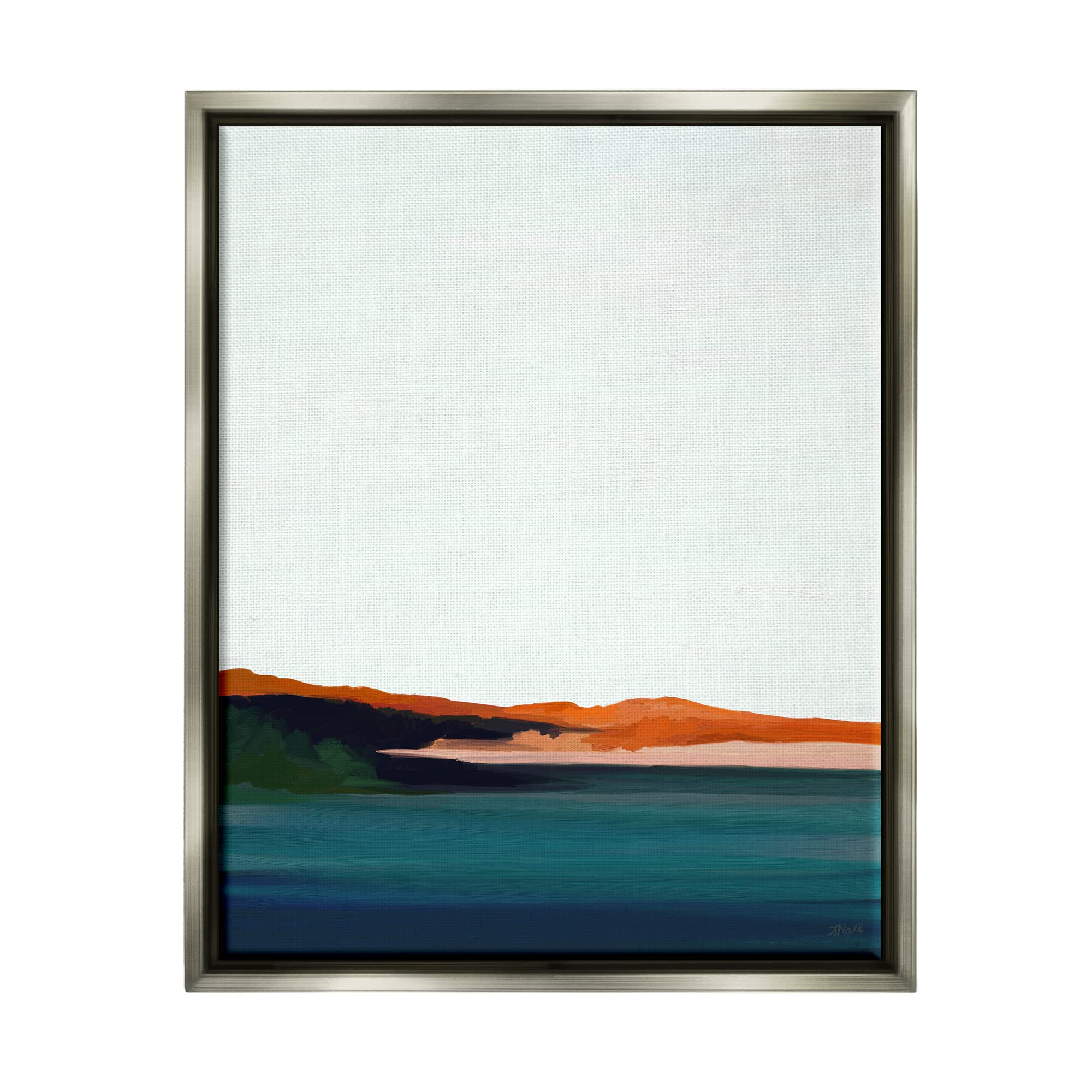 Stupell Industries Serene Coastline Landscape Red Sands Quiet Sky, Design by Amy Hall