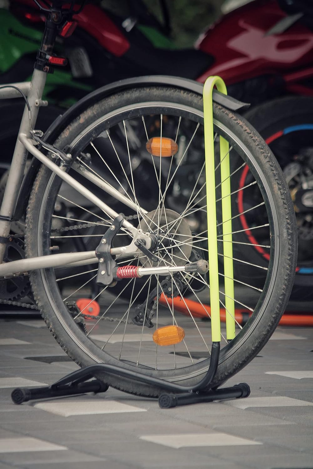 Xplore Bicycle Parking Stand, Cycle Floor Parking Holder Stand Amazon