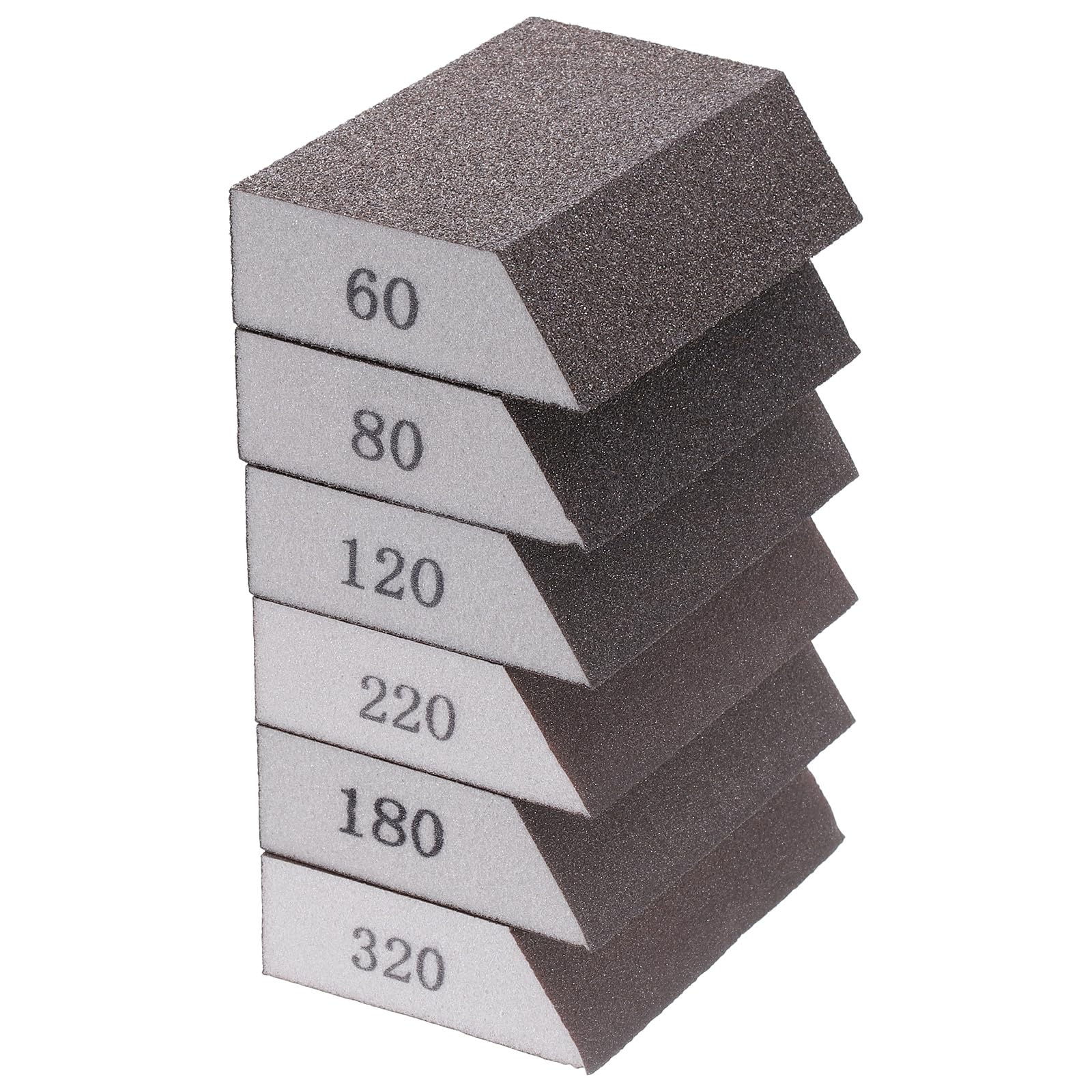 Tanbupu 12Pcs Sanding Sponge 60/80/120/180/220 Grit Coarse...