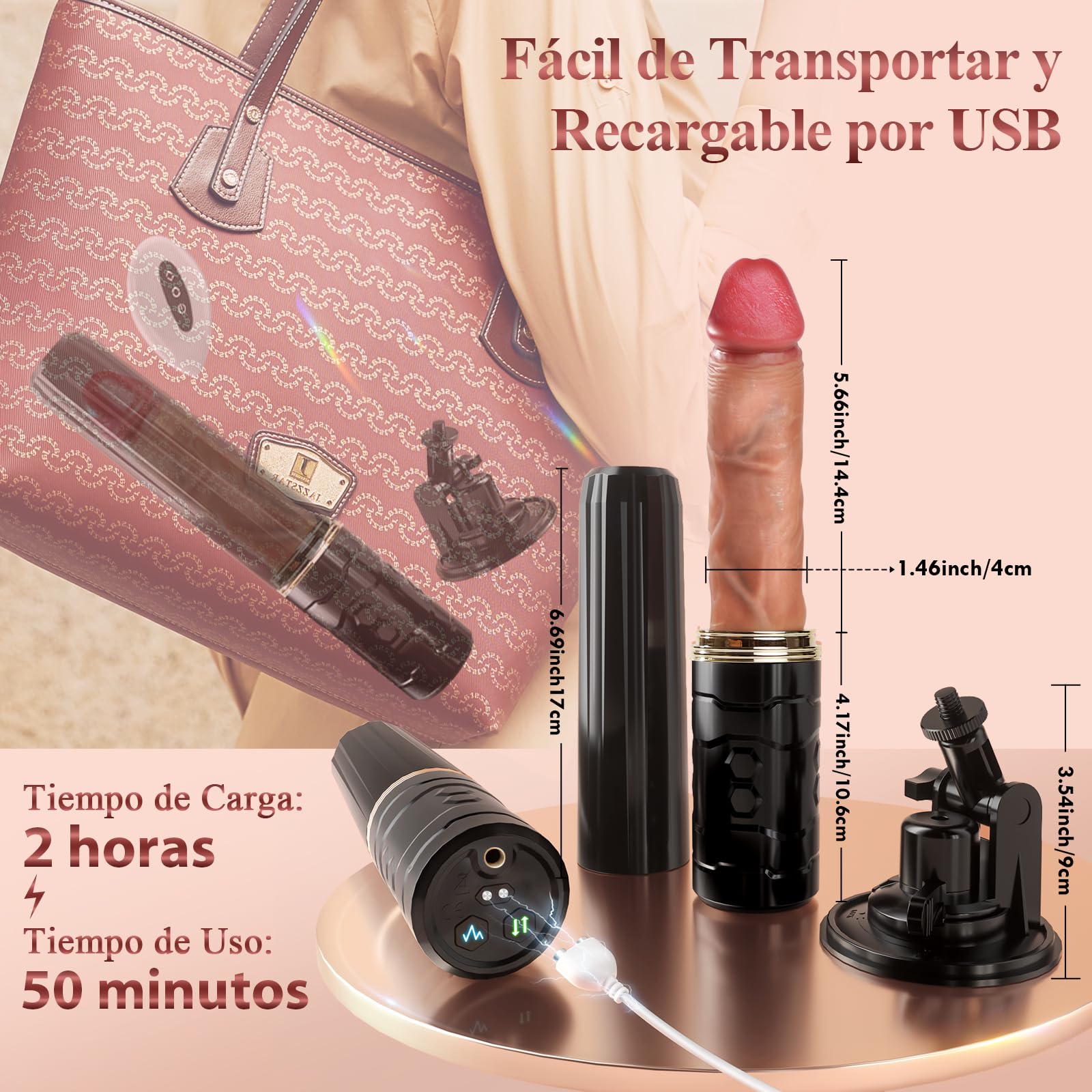 Dildodor Donna Giocattoli Erotici per Coppia Sessuale con 5 Push 7tion, Giocattoli Sexy... per donna con tion, telecomandato