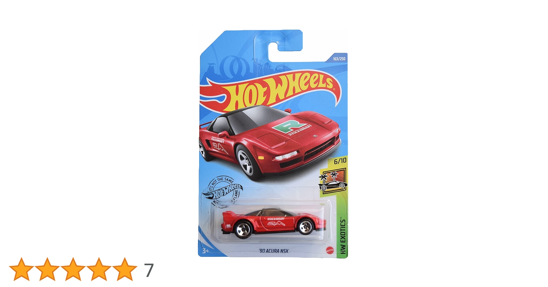 Hot Wheels '90 Acura NSX, [red] 163/250 Exotics 6/10