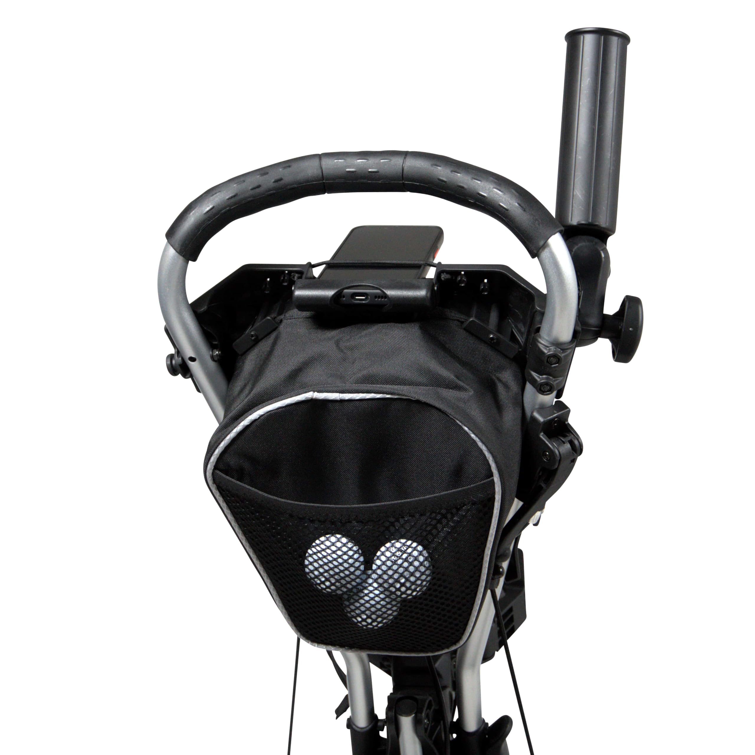tour made RT-140/150 & 160 Golf Trolley klappbar I Push Golftrolley 3 Rad I Robuster Alu-Rahmen - Zuladung sogar bis 25kg I Deutsche Markenqualität I viel Zubehör inklusive