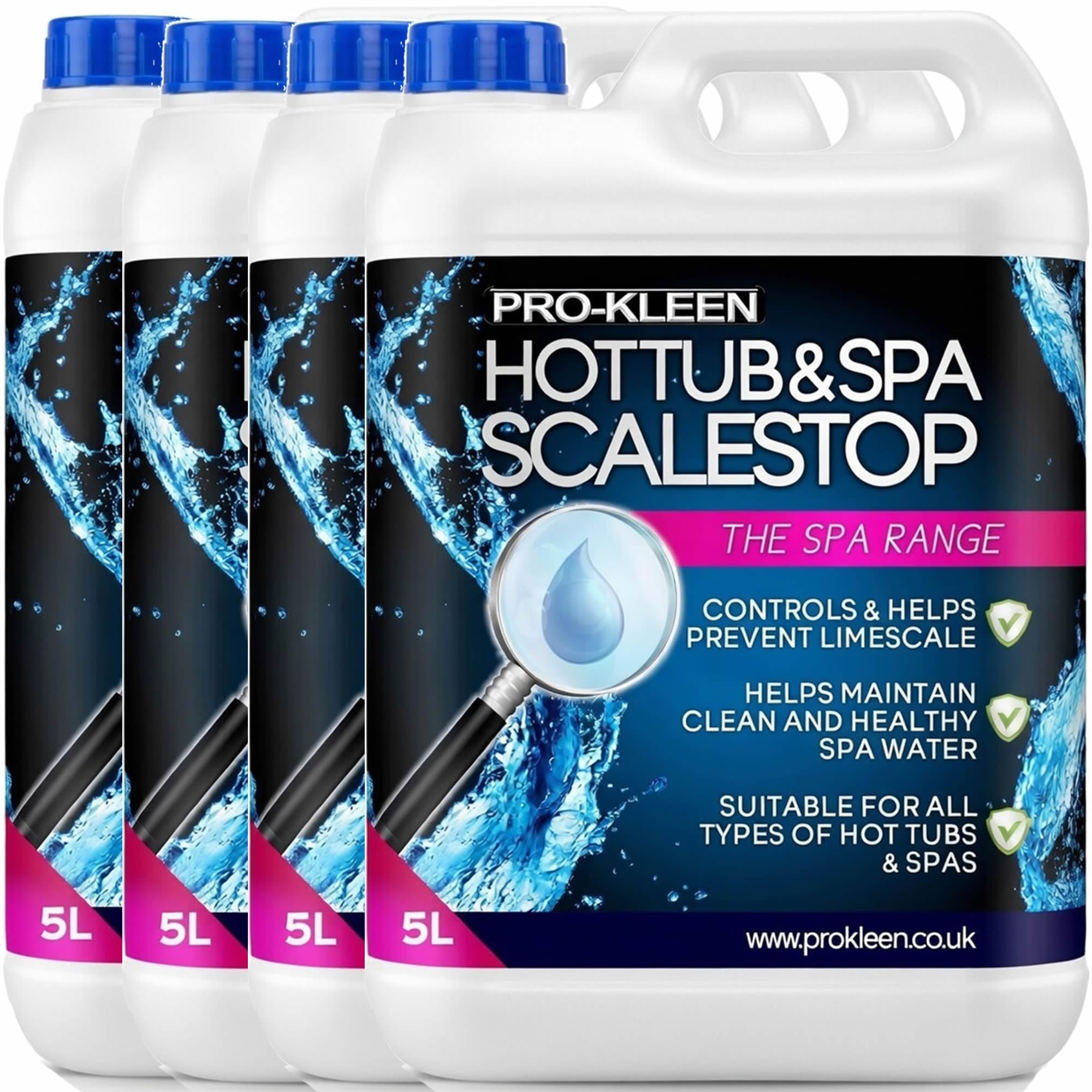 20L of Pro-Kleen ScaleStop Hot Tub & Spa Descaler - Limescale Removal & Prevention Inhibitor
