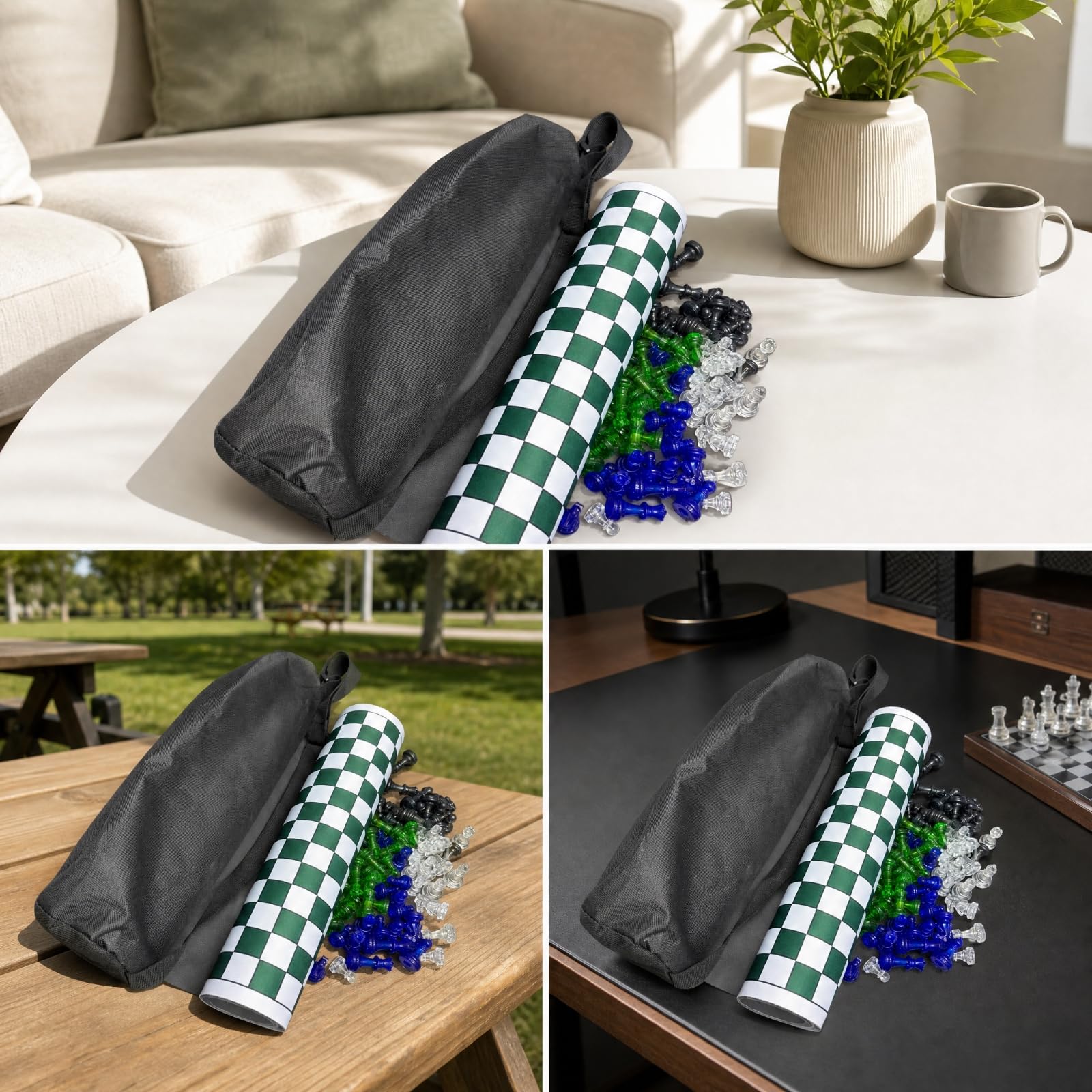 Scacchi Internazionali Multi-Giocatore Giocatori Leggero Set di Scacchi con Pezzi in Trasparente Colorato Scacchier Pezzi per Scolastiche, Stile B