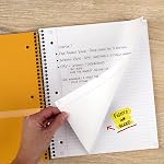 Five Star Wirebound Notebook, 1-Subject, 100 College-Ruled Sheets, 11 x 8.5 Inch Sheet Size, White (72456)