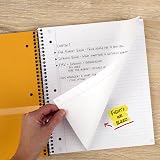 Five Star Spiral Notebook + Study App, 3 Subject, College Ruled Paper, 8-1/2" x 11", 150 Sheets, Fights Ink Bleed, Water Resistant Cover, Fire Red (72065) – view 4