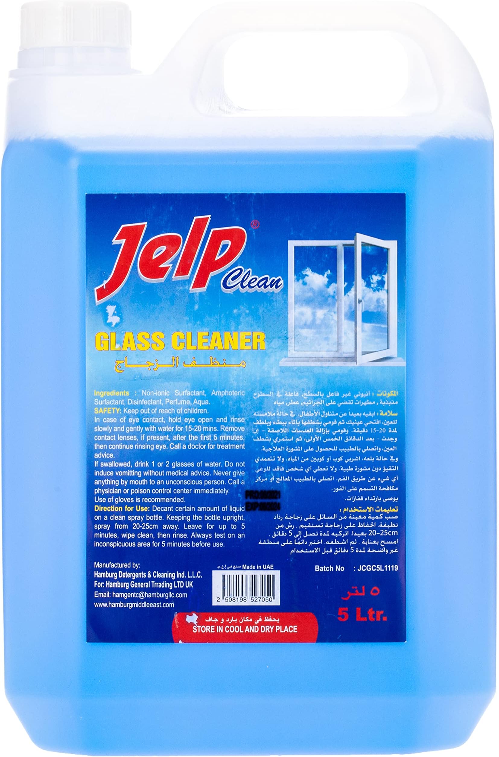 GLASS CLEANER BLUE 5L