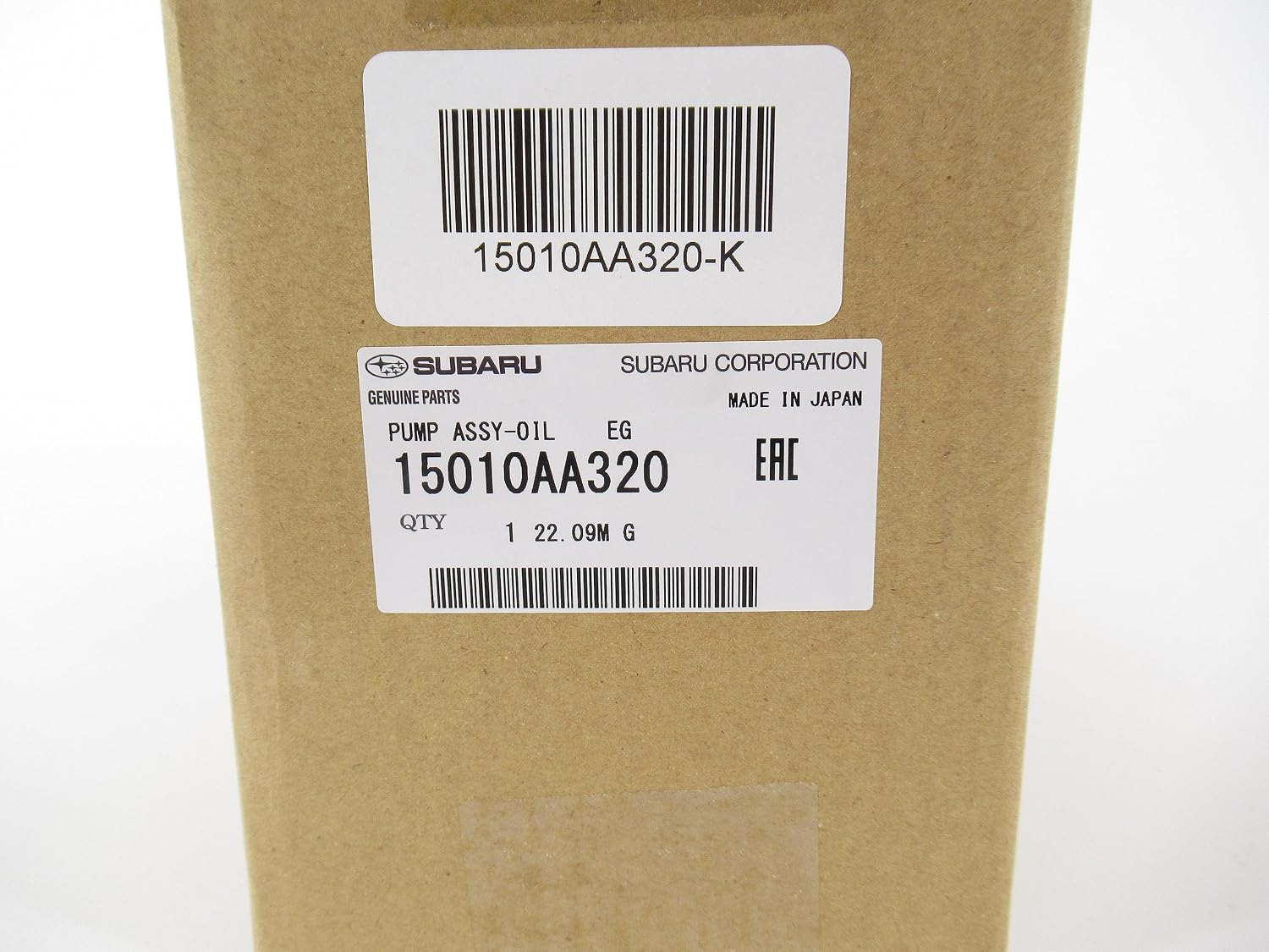 OEM Genuine Subaru 15010AA320 Oil Pump Kit with Bolts and Seals
