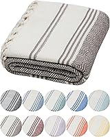 Vista 33 de DEMMEX Organic Diamond - Toalla turca de baño y playa 100% algodón turco certificado Oeko-TEX, ultra suave, de secado rápido, ligera, toalla
