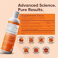 Vista 6 de Curcumina liposomal + resveratrol Suplemento líquido Entrega liposomal avanzada para una absorción óptima 6 onzas líquidas (6.1 fl oz) 30