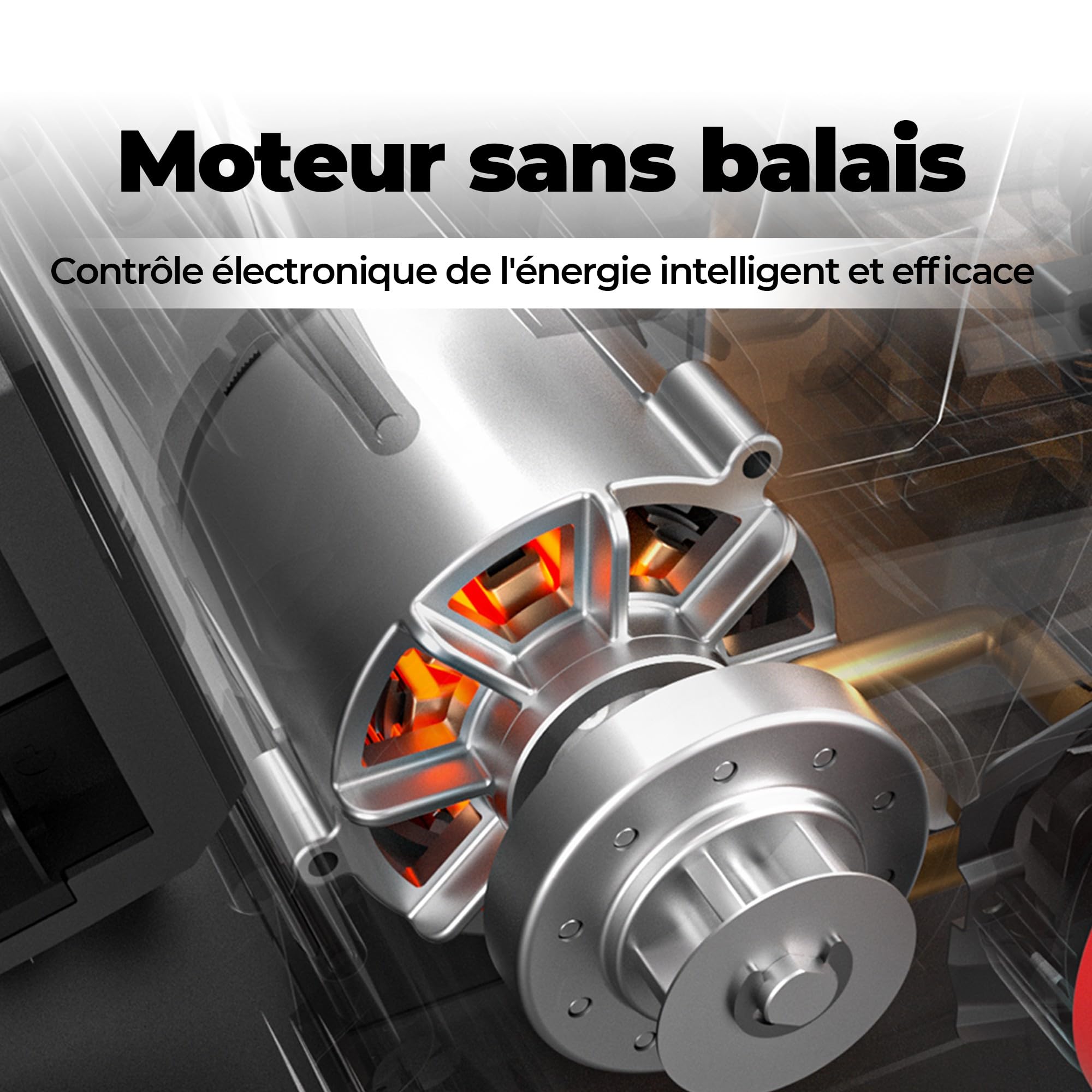 Dong Cheng Tronçonneuse sans fil 40V, Tronçonneuse à Batterie 38 cm de longueur de coupe, Moteur sans balais 14 m/s vitesse de coupe, fournie avec 2 batteries 4,0 Ah et Chargeur
