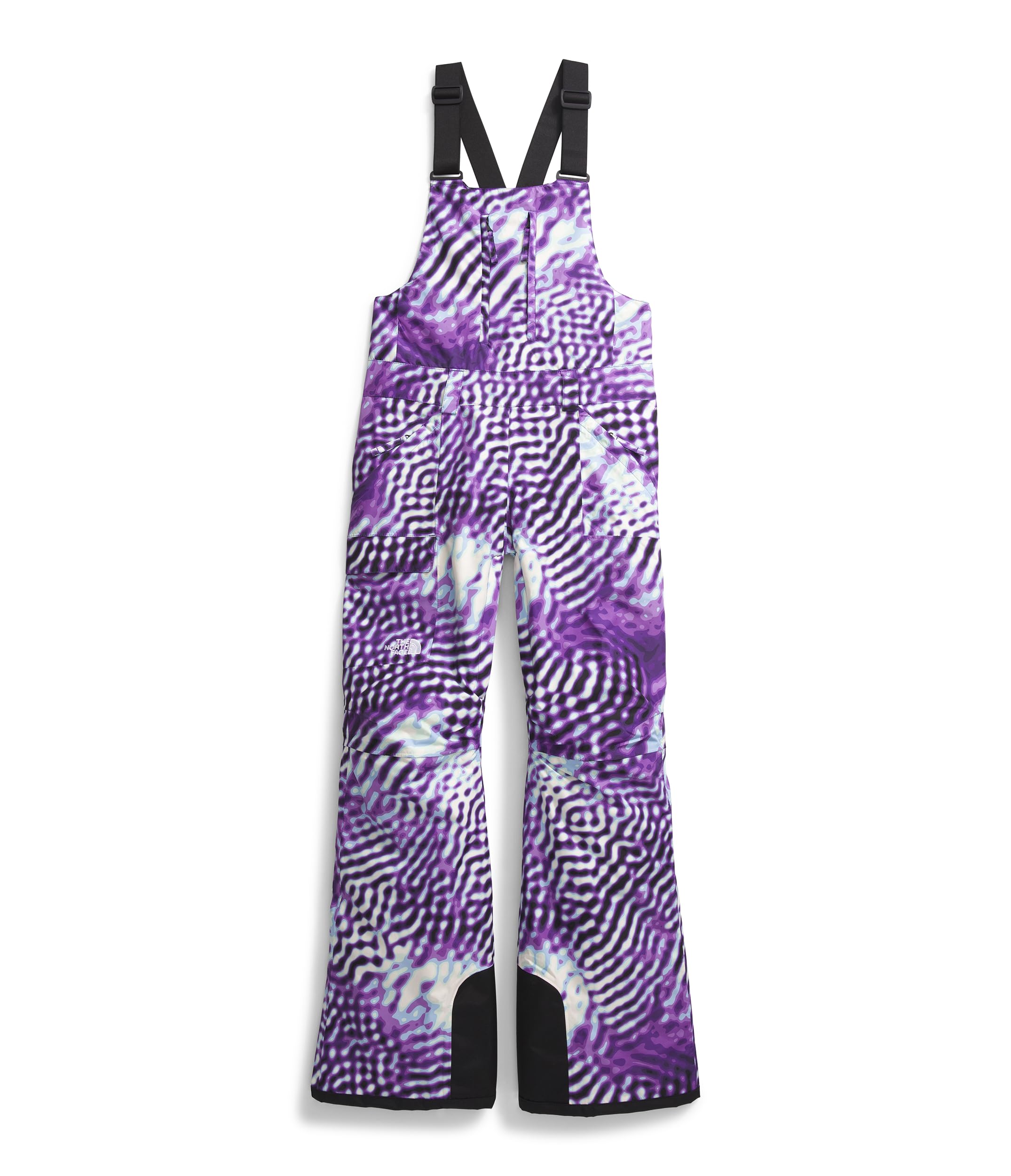 THE NORTH FACE Women's Freedom Insulated Bib (Standard and Plus Size), TNF Purple The Lift Print, X-Small Short
