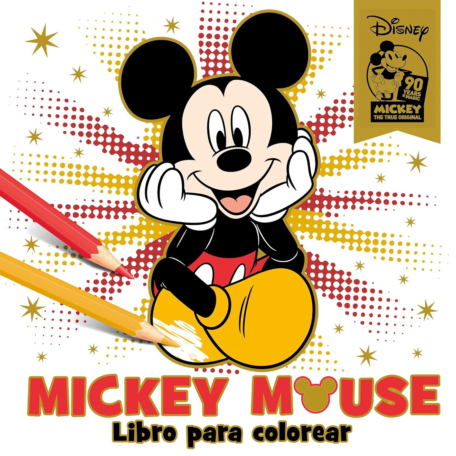 Amazon.com: Mickey Mouse. Libro para colorear. Especial 90 aniversario ...