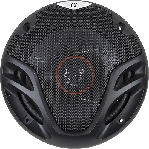 Miniatura 3 de Alphasonik Par AS26 6.5 pulgadas 350 vatios máximo 3 vías Altavoces coaxiales de gama completa para automóvil con orificios de montaje universales