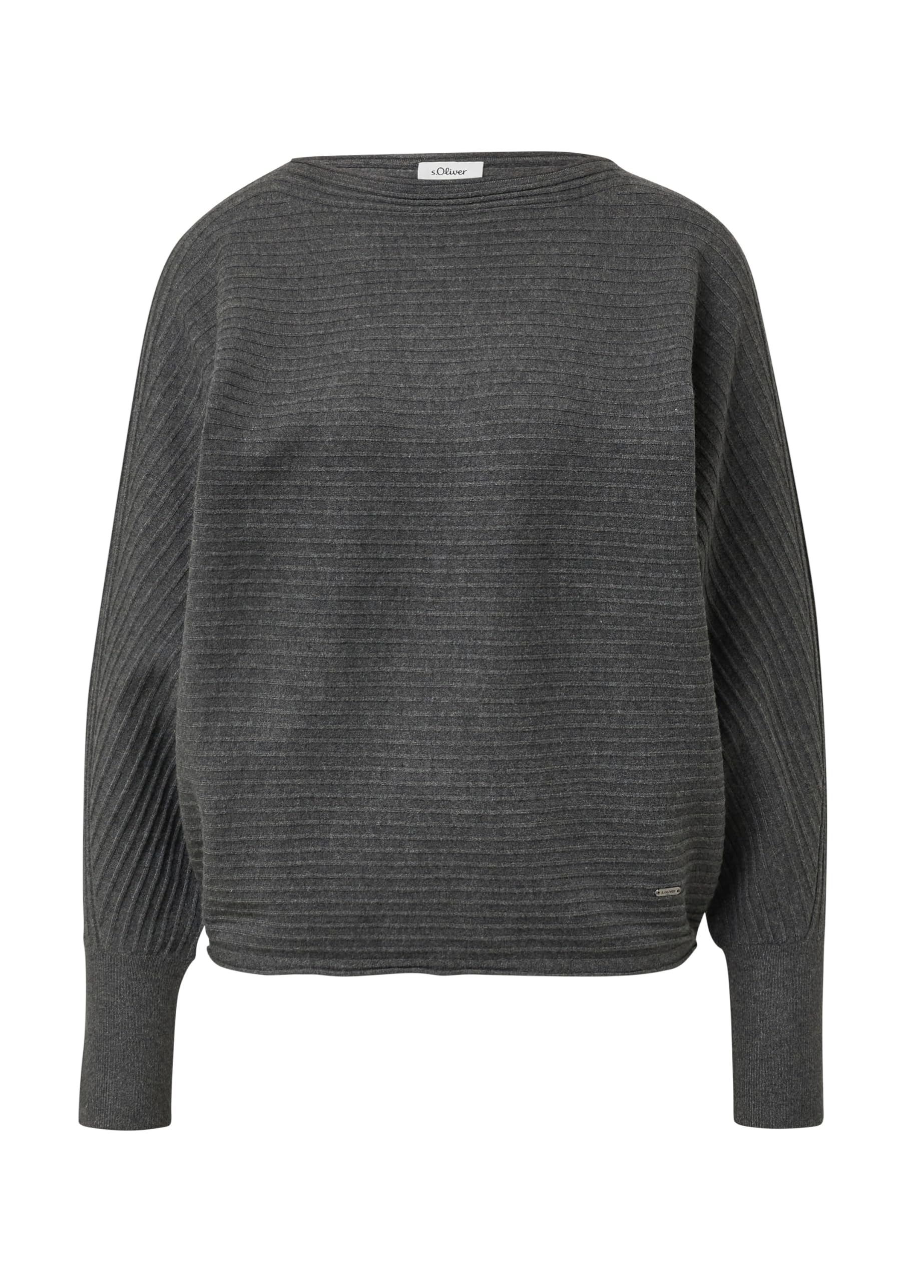 s.Oliver Damen Strickpullover – Relaxed Fit, Fledermausärmel, Rundhals