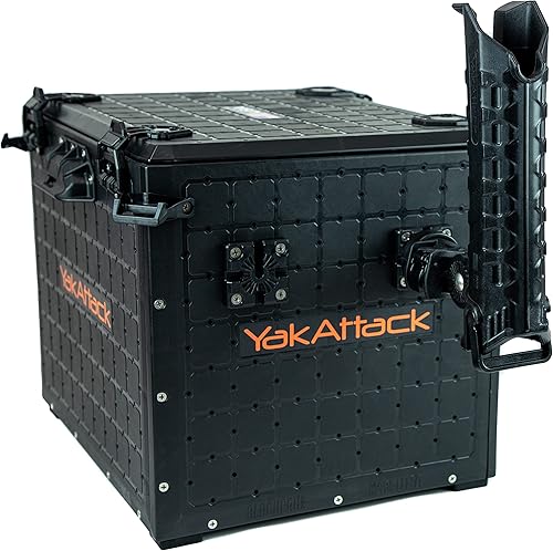 Miniatura 6 de YakAttack GridLoc MightyMount  Base de montaje en pista de kayak de perfil bajo  para instalaciones GridLoc BlackPak Pro y embarcaciones  Huella de