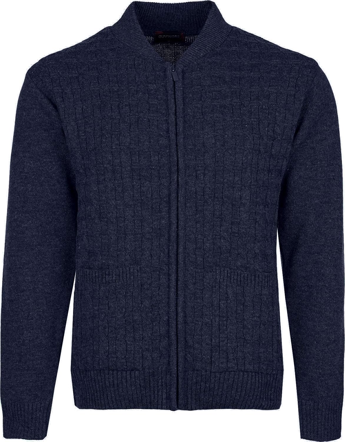 Pull en maille à col V - Bleu marine - 4.50€ - Kiabi
