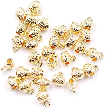Excellent Quality Jewelry findings 5 * 6mm Bail for Jewelry Necklace Bracelet Making 14k Gold