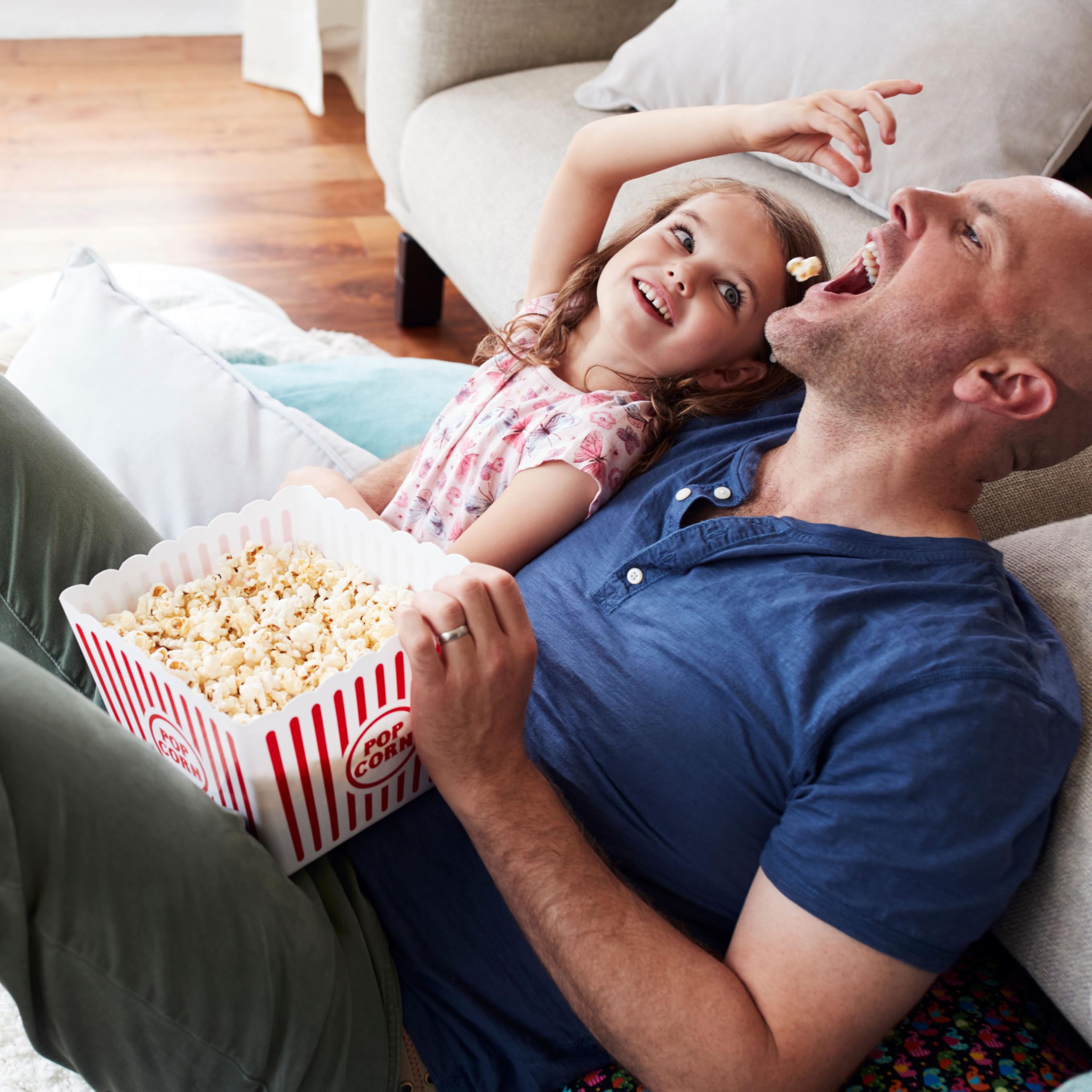 Nostalgia Macchina per popcorn ad aria calda retrò, 12 tazze senza olio, piano di lavoro con tazza di misurazione, snack sani e serata cinema, acqua