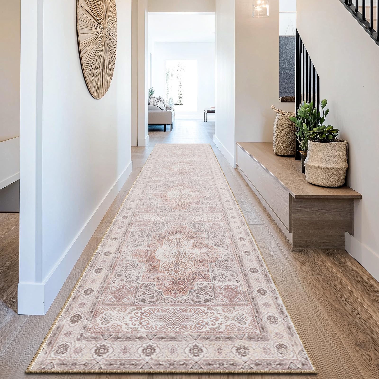 44.5×101 \"Play with ” ViNTAGE RUG 3'10 x 5'10 | Distressed Vintage Rug | N-2554 – Curio Rugs