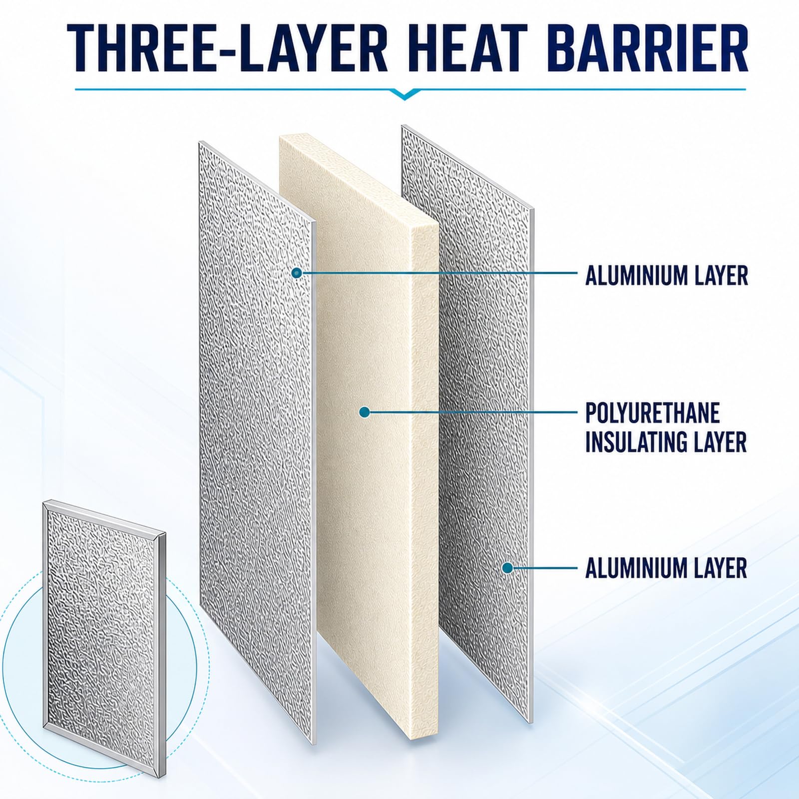 Panel de protección térmica,Panel de protección térmica de Aluminio,Panel Aislante térmico para refrigerador,Protector térmico Cocina,para Estufa,Armario de Cocina y protección de Pared