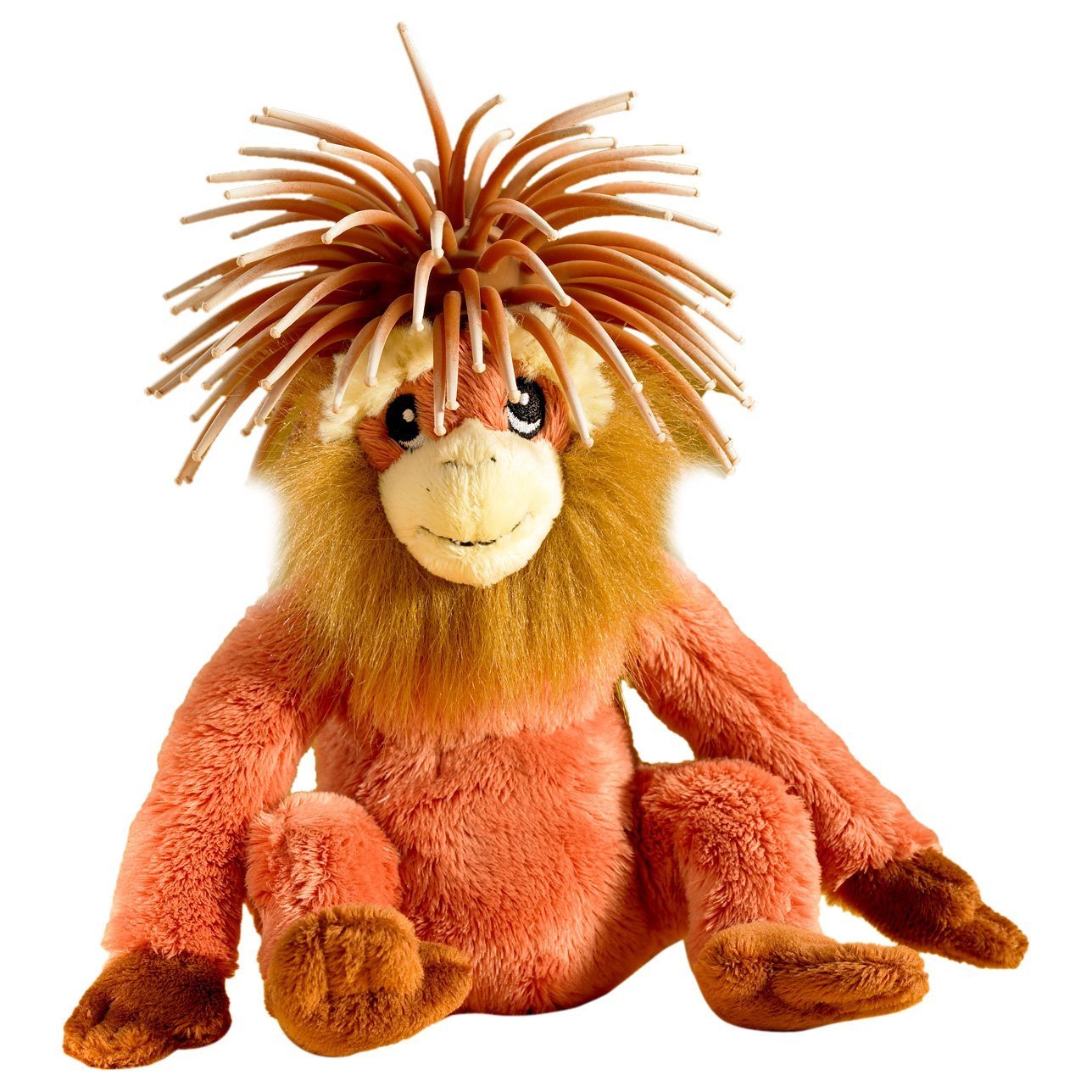 Jozz Plush Toy with Crazy Hair and Squeaker, 6-Inch