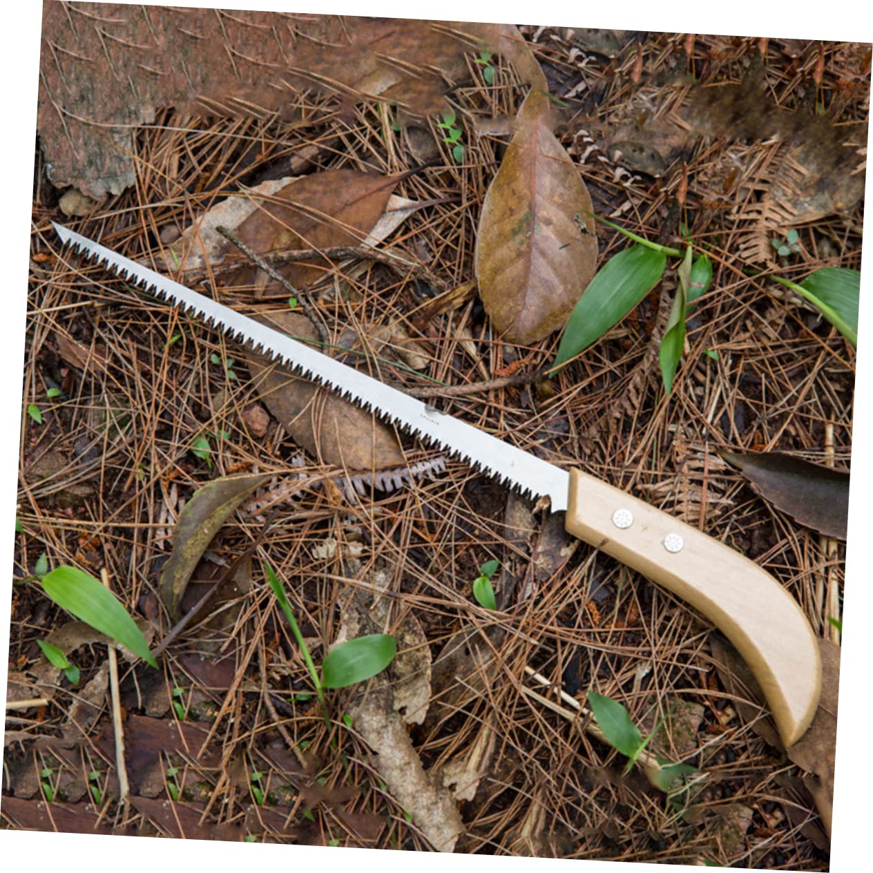 Gogogmee Gardening Pruning Saw Set 2pcs Wood Hand Saw Mini Wooden Handle Double-edged for Camping and Woodworking