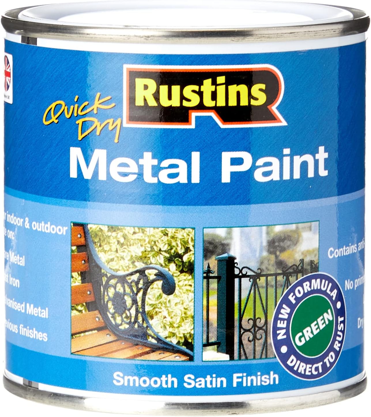 RUSTINS Metal Paint Green 250ml Amazon.co.uk DIY & Tools