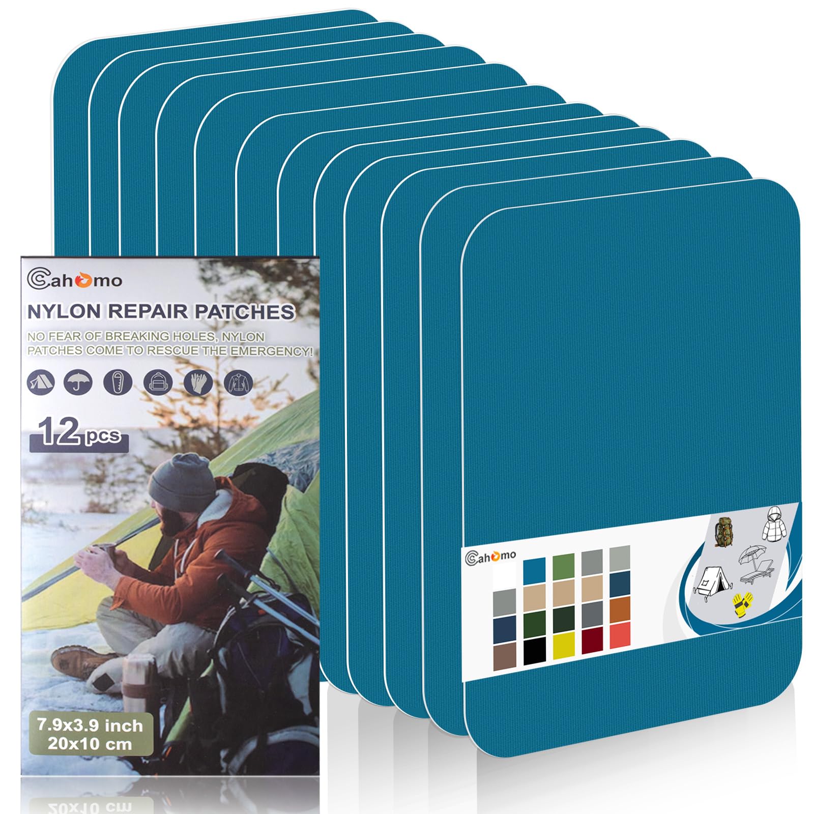 Toppe Autoadesive In Nylon Cahomo - 7.6x200 Cm, Impermeabili, Per Riparare Tende, Giubbotti, Zaini - Foto 2