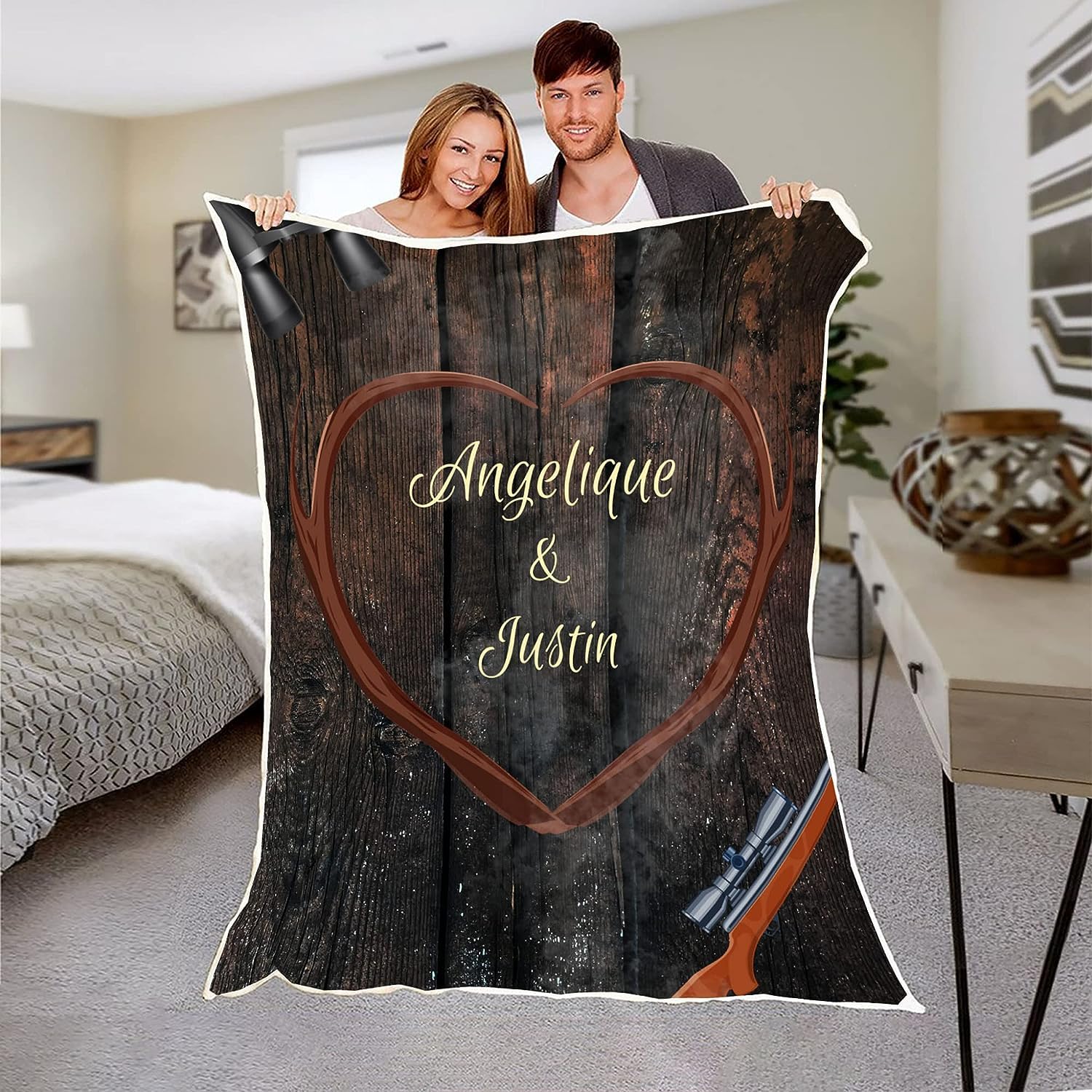 Manta personalizada de Mr & Mrs con nombre, para marido y esposa, manta personalizada para parejas con nombres, manta de forro polar personalizada para bodas, aniversario de parejas, artículos