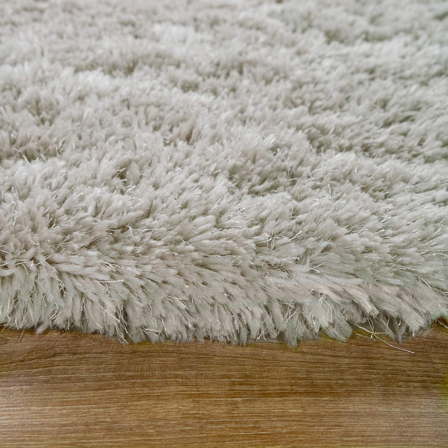 Hoogpolig vloerkleed shaggy Trend effen rond - lichtgrijs Hoogpolig vloerkleed shaggy Trend effen rond - lichtgrijs