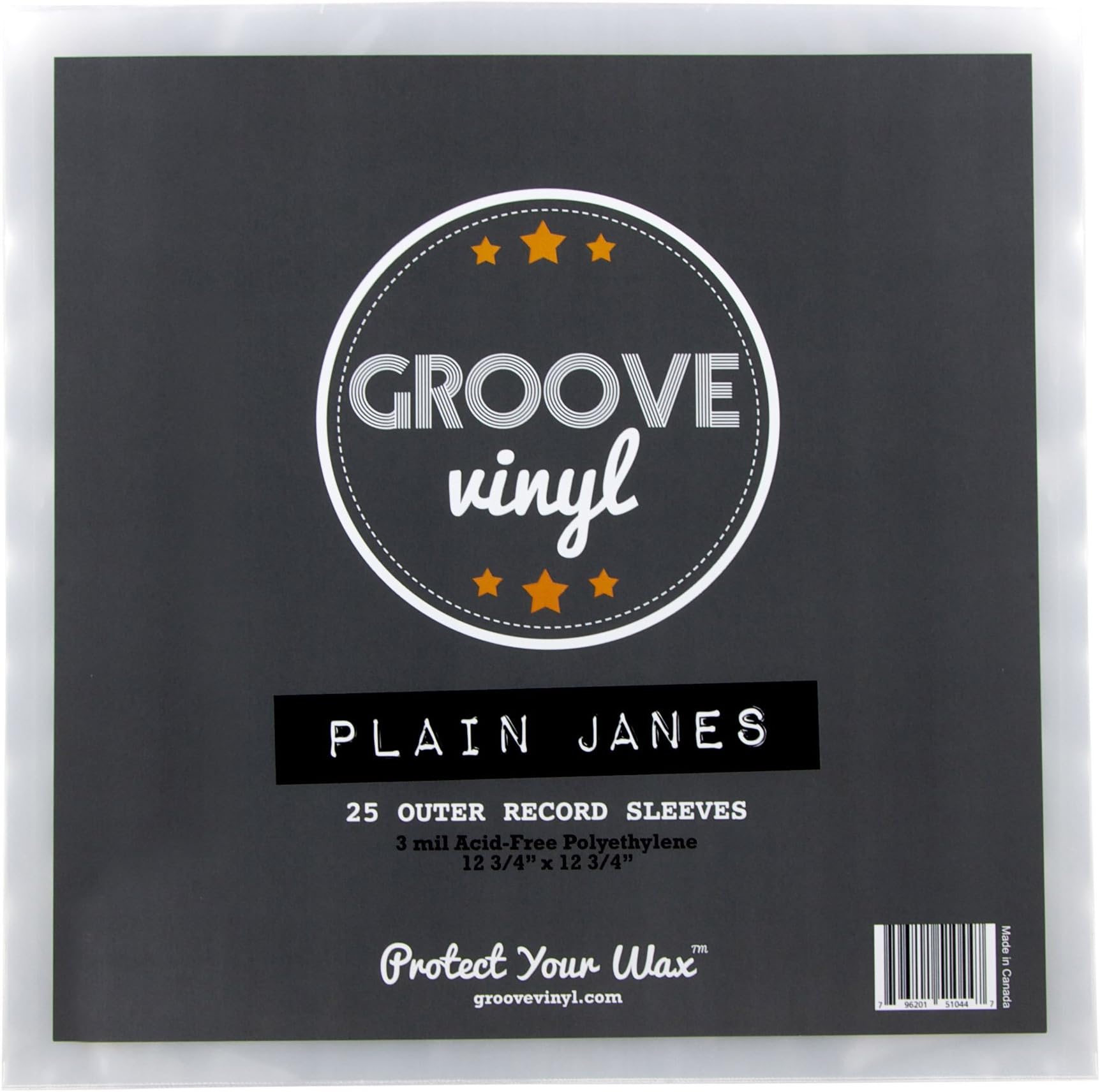 Groove Vinyl Pochettes De Protection Extérieures De 30,5 Cm Pour Disque