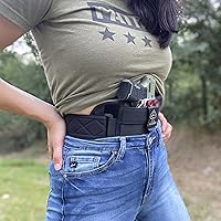 Vista 6 de Clip & Carry STRAPT-TAC - Funda para banda para el vientre, uso con cualquier funda de pistola Kydex IWB para transporte oculto