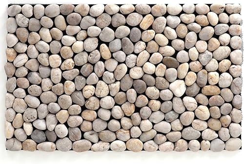 Miniatura 8 de Rutledge & King River Rock - Tapete para interior y exterior, tapete para puerta de entrada interior, tapete de piedra de River Rocks, tapete para