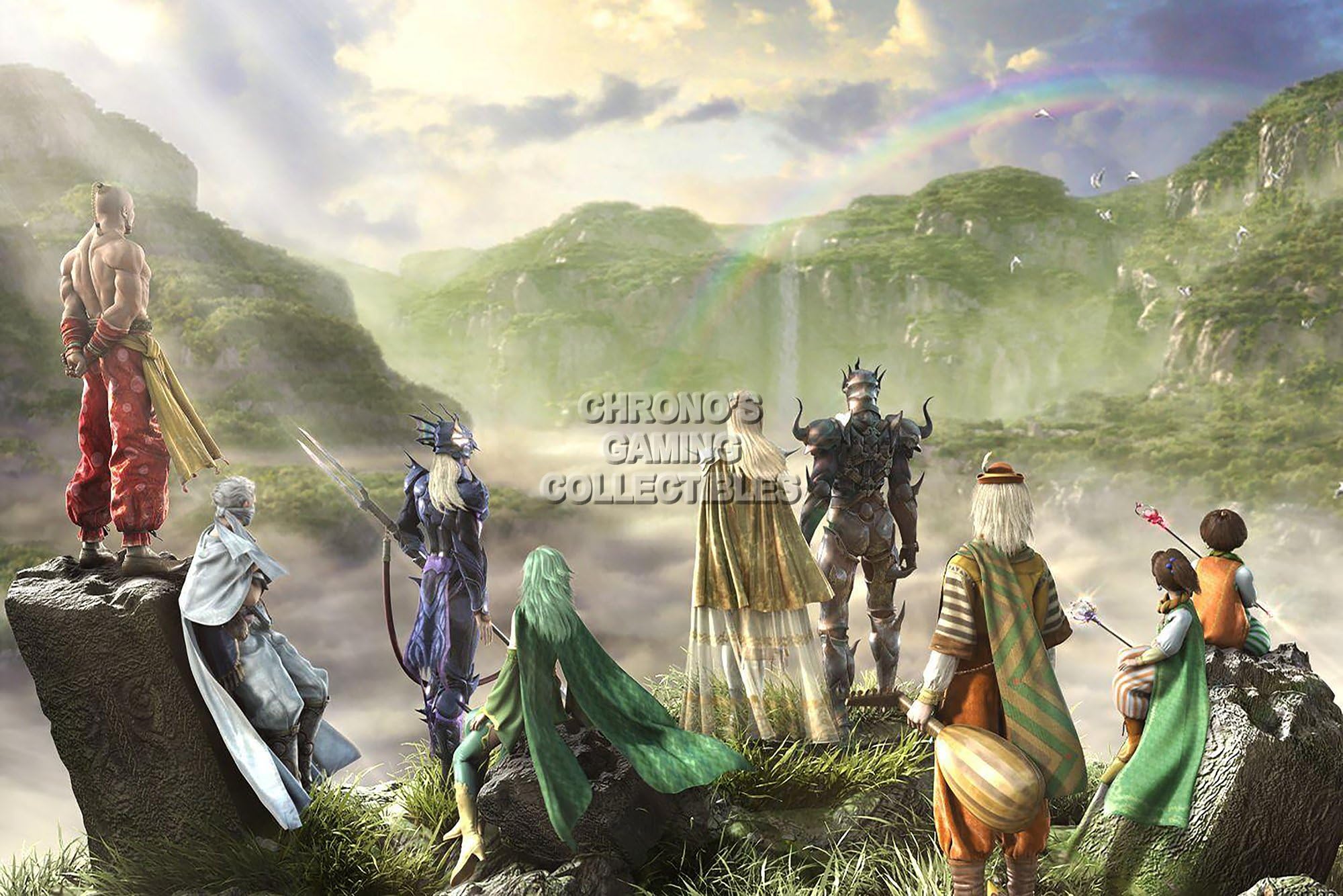 Final Fantasy IV CGC Huge Poster All Characters PS1 PS2 PSP Nintendo DS GBA - FIV008 (16" x 24" (41cm x 61cm))