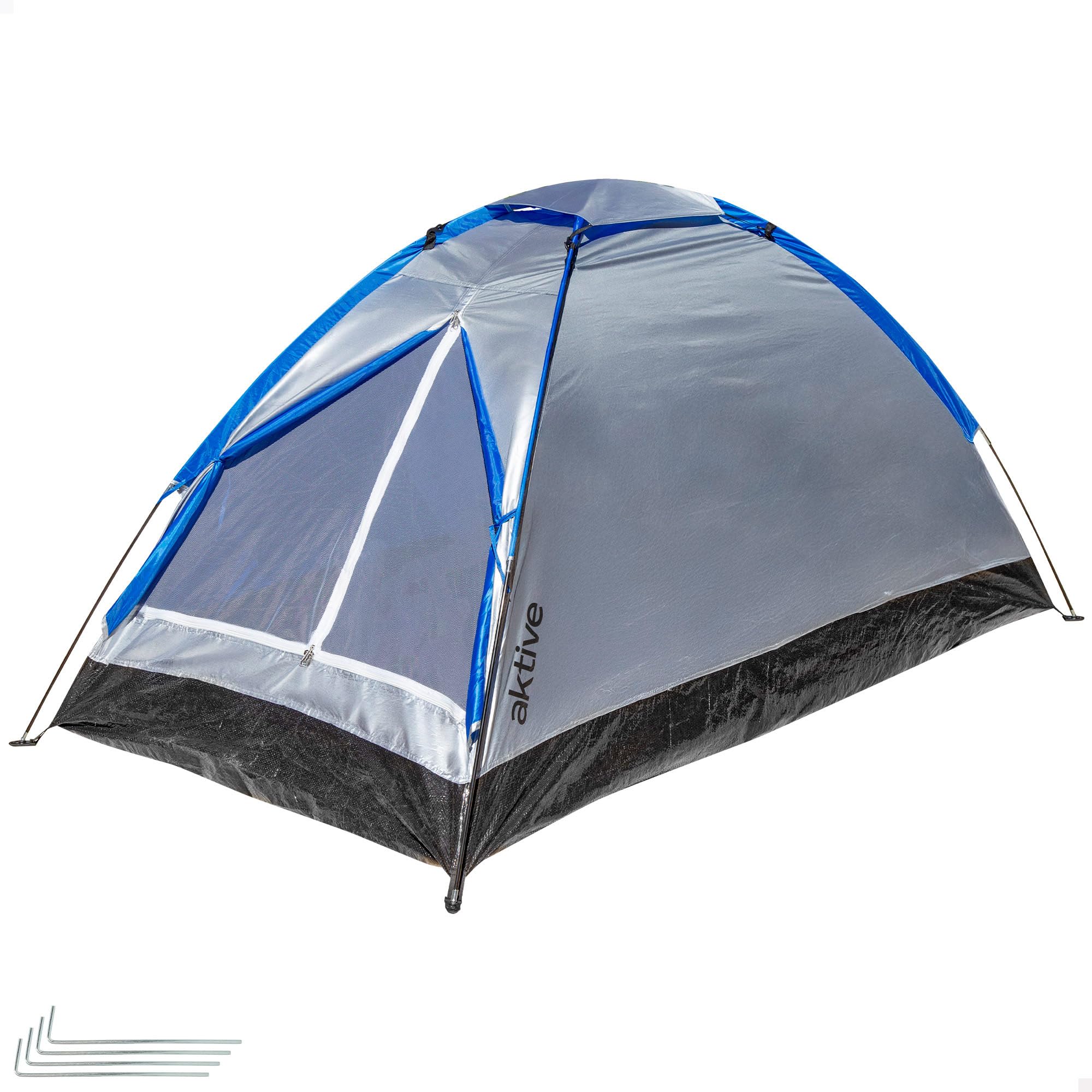 Tienda de campaña impermeable AKTIVE con protección UV50 y varillas de fibra de vidrio