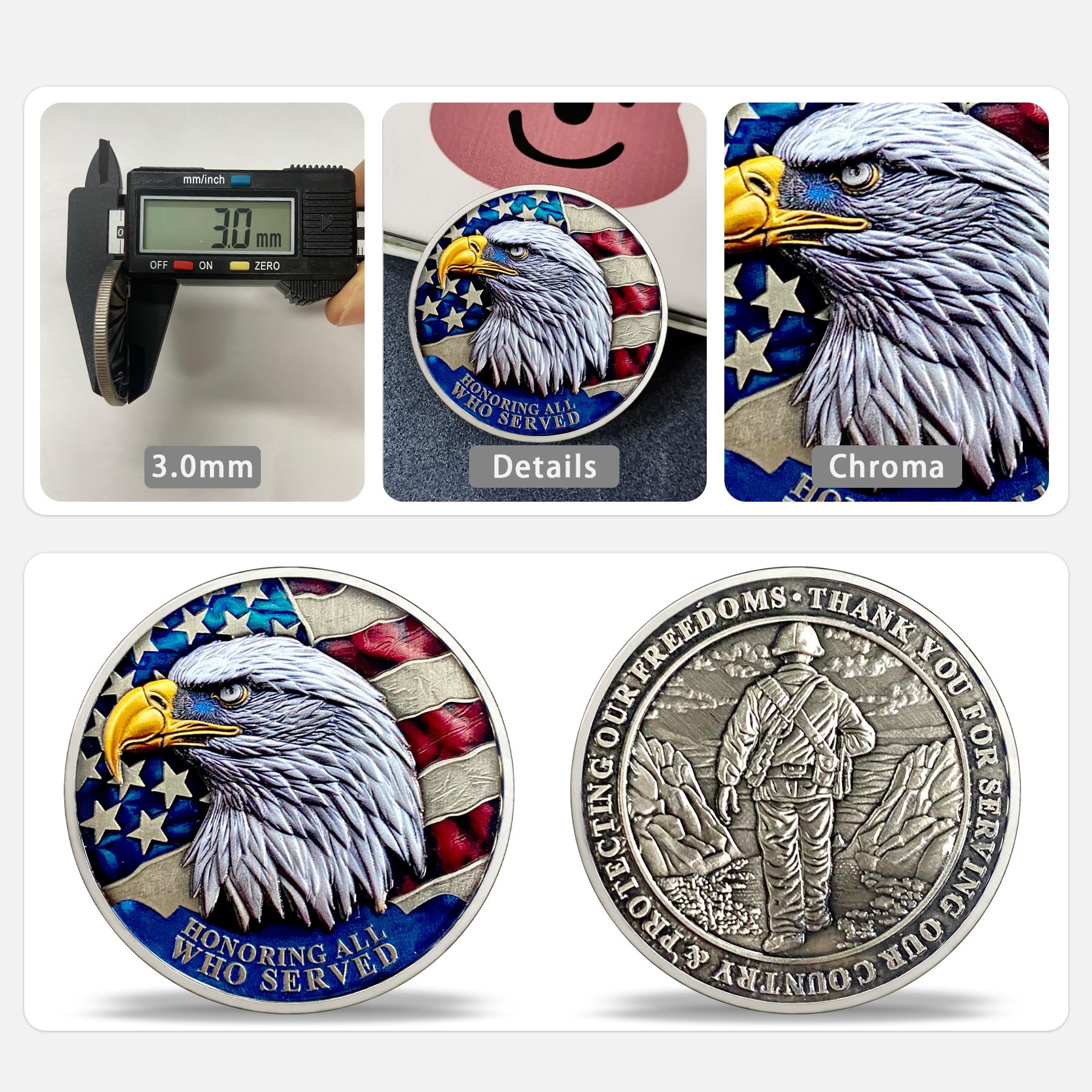 Military Coin Patriotic Military Challenge Coin U2013 USA Map