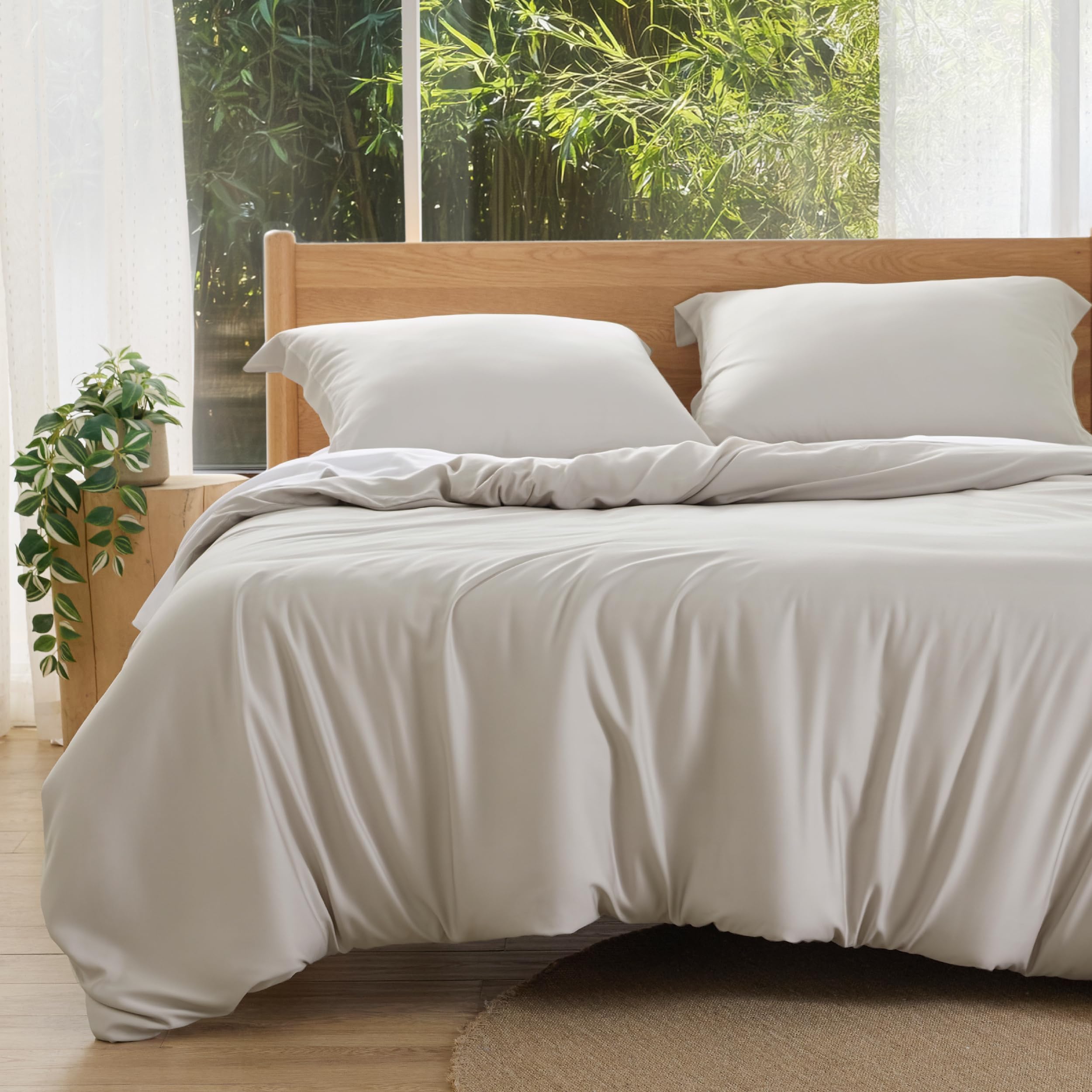 Bedsure Queen Duvet Cover Linen