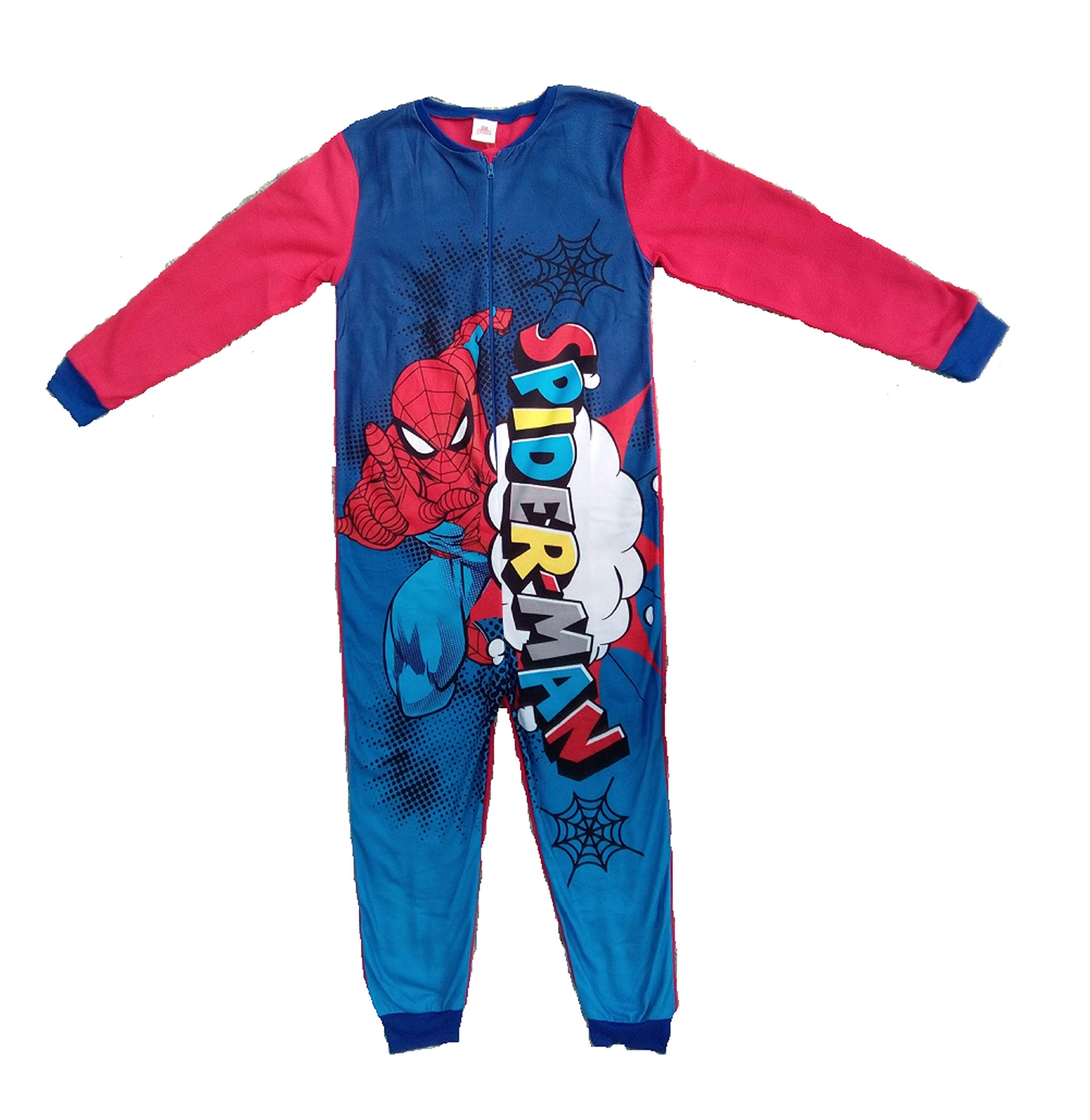 MarvelSpiderman Boys Fleece Onesie All in One Pyjamas Kids Sleepsuit Onezee 3-10 Years