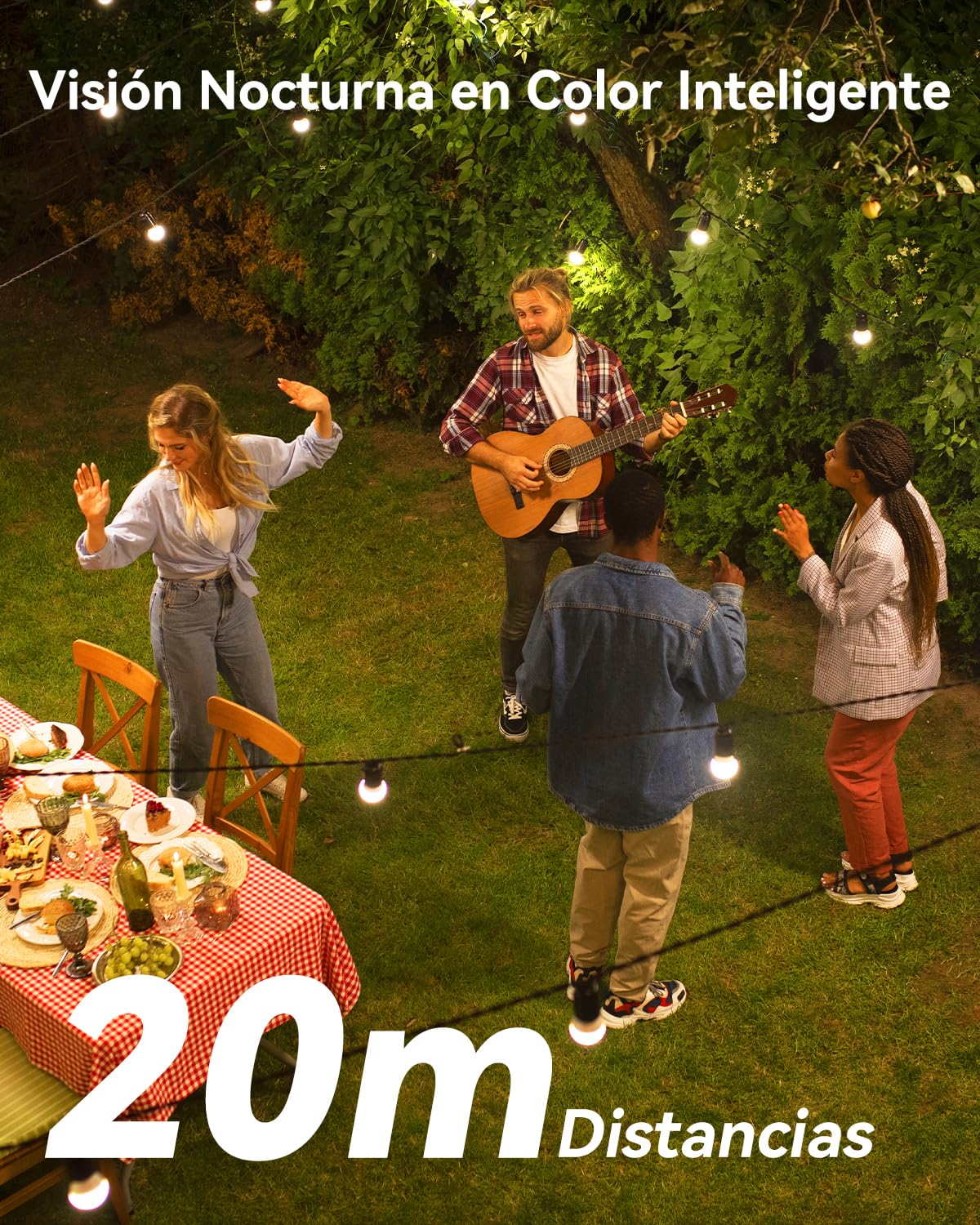 Imou 2K Cámara Vigilancia WiFi Exterior Solar, Cámara Sin Cable de Batería Duración de 365 Días de 5000mAh, Visión Nocturna en Color, Detección de Humana, Cell PT 2C 3MP y Panel Solar