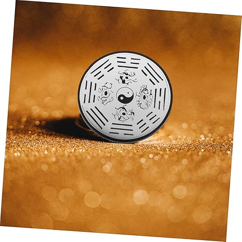 Miniatura 4 de ibasenice Moneda conmemorativa de metal de la suerte 2pcs Moneda conmemorativa china Feng Shui Monedas Bagua China Moneda Juegos de mesa Poker