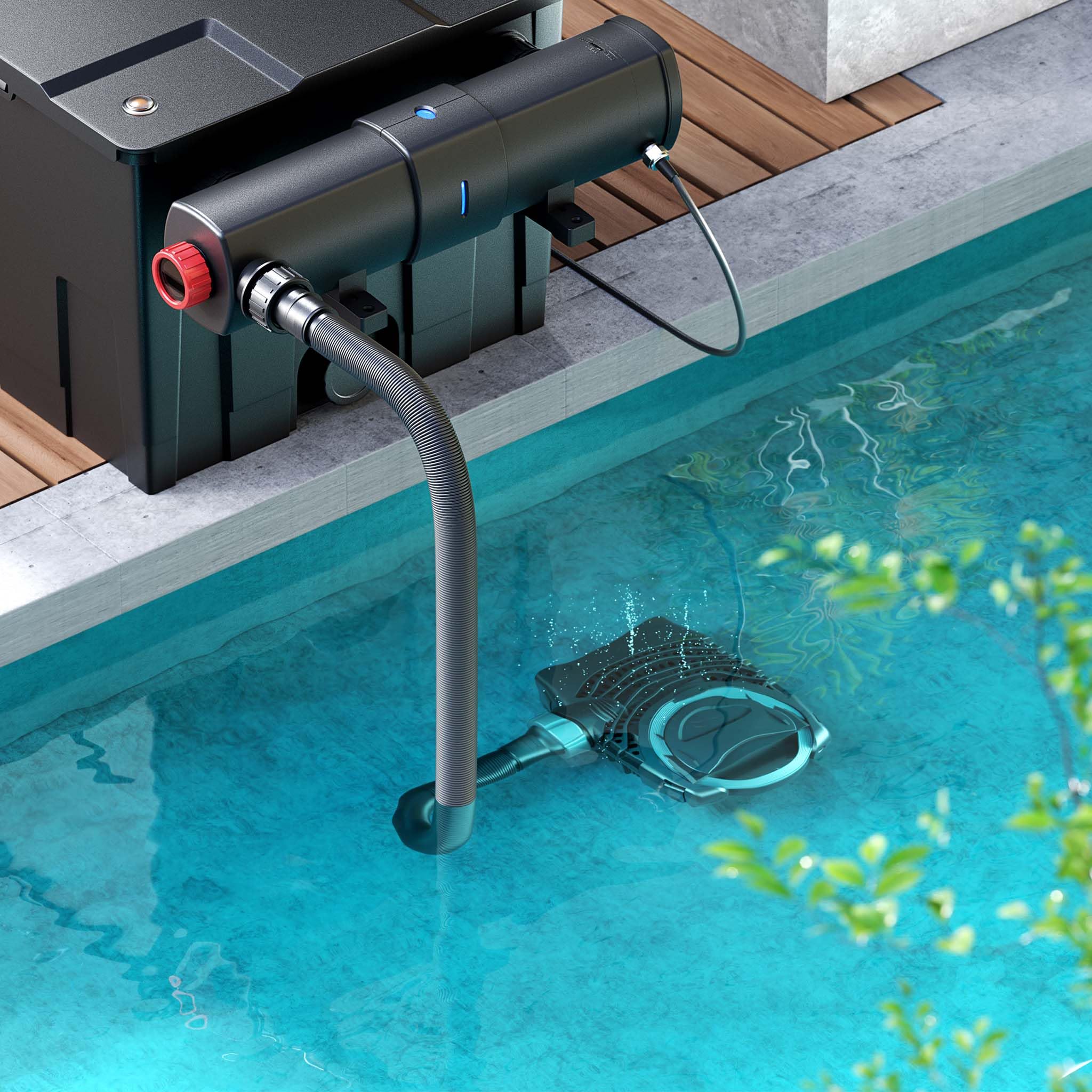Wiltec Komplettset: CPF-15000 Teichdruckfilter bis 30000 L Teichfilteranlage mit 18 Watt UV-C Teichklärer, NEO8000 SuperEco Teichpumpe 8000l/h 70W