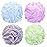 Tbestmax 4 Pack Bath Sponge Pouf Shower Loofah Body Scrubber Exfoliator, 60g/Piece - 4 Colors