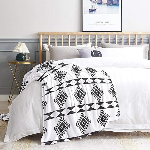 Miniatura 3 de Manta occidental, manta de vellón azteca para sofá, cama, mantas y mantas con patrón de nativos americanos, manta de franela de felpa súper suave y