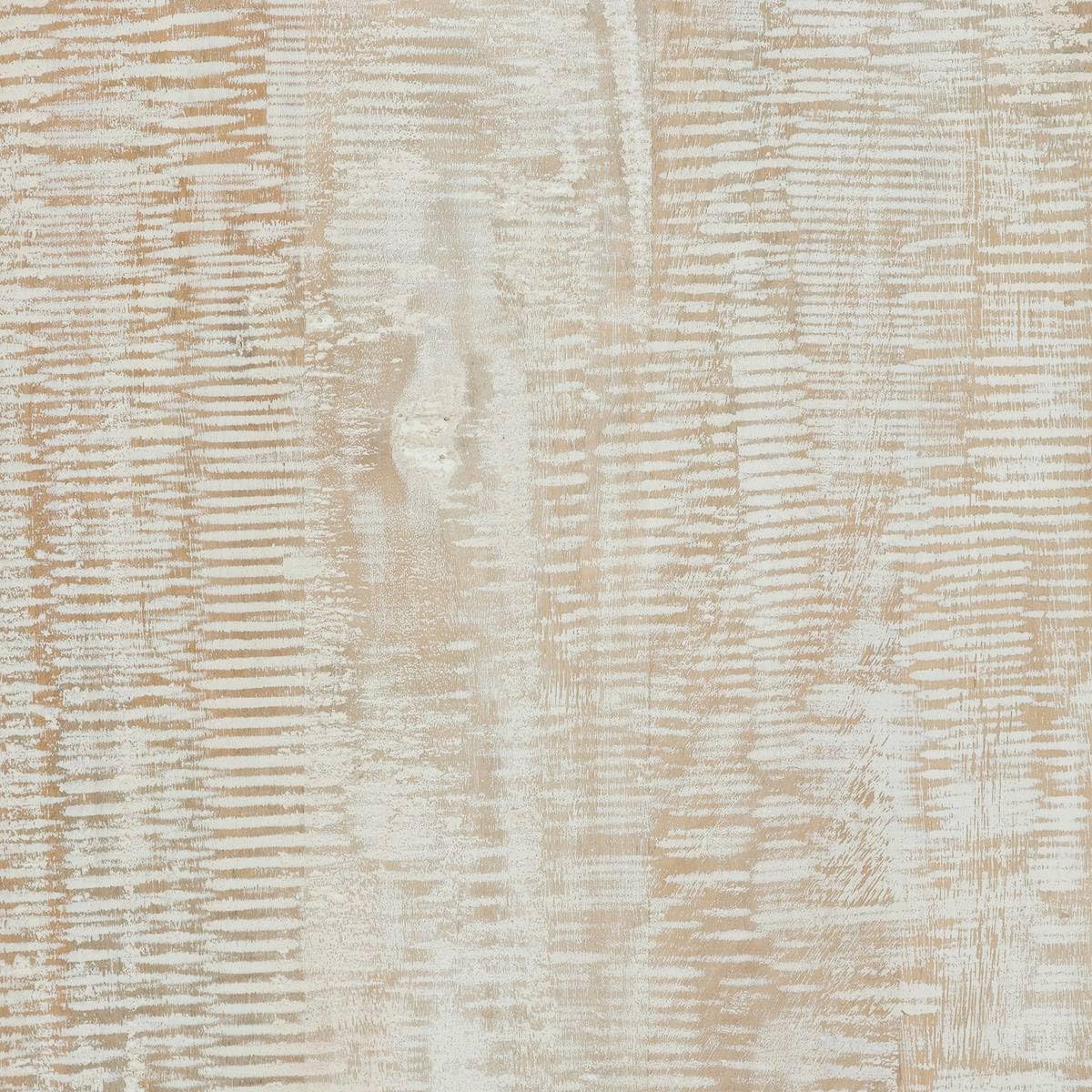 Table d'appoint Table de Chevet 3 Tiroirs en Métal et Bois de Manguier sculpté - Atmosphera
