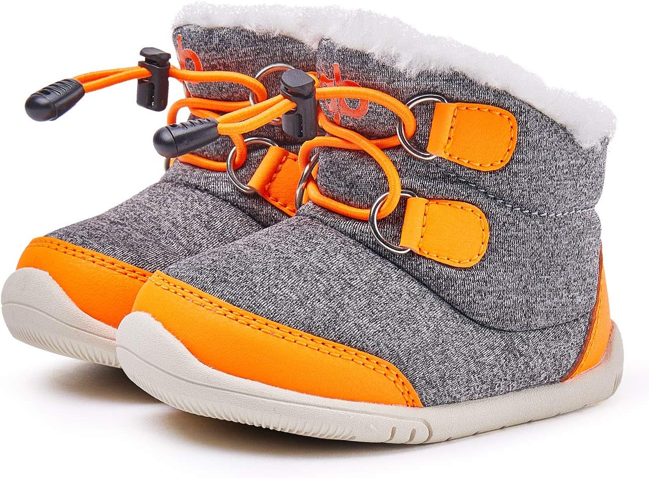 BMCiTYBM Botas de neve para bebês meninos e meninas sapatos de inverno antiderrapantes para crianças ao ar livre 6 a 36 meses