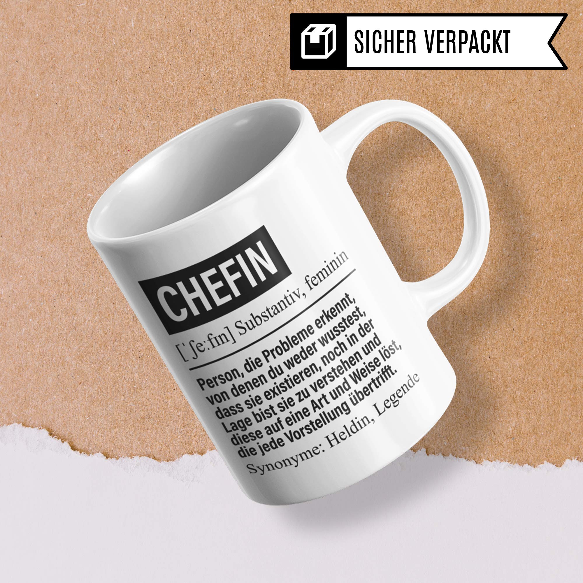 Tazza da caffè Chefin regalo per il miglior capo del mondo!, tazza da